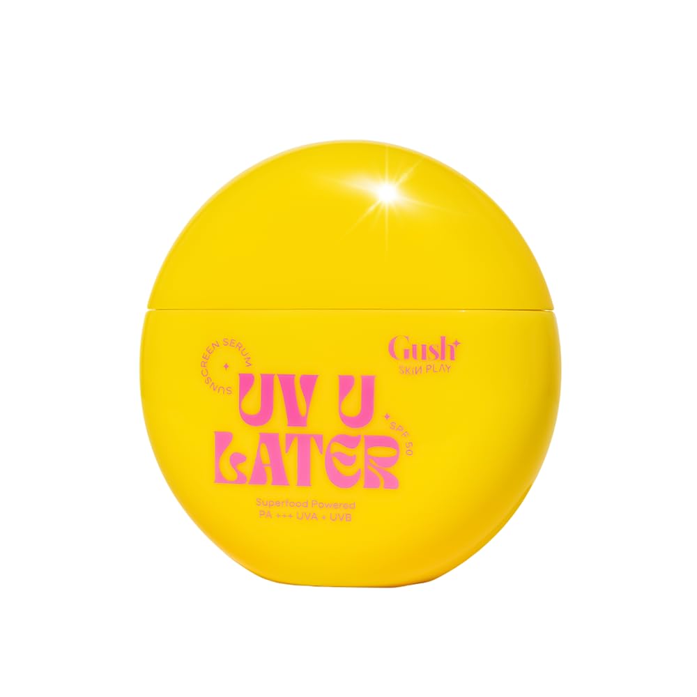 Gush Beauty Invisible 2 in 1 Sunscreen and Moisturiser for All Skin Types | SPF 50 with Broad Spectrum UVA/UVB Protection | Fast Absorbing, No White Cast | For Women and Men | 50ml
