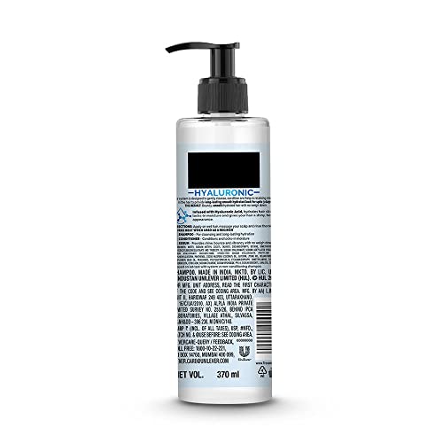 TRESemme HYALURONIC Moisture Boost Shampoo, with Hyaluronic Acid, Sulphate Free & Paraben Free, for Dry Hair, 370 ml