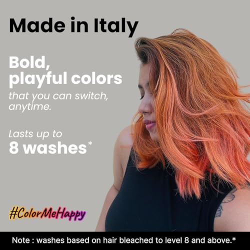 2.Oh! Italian- Peach Hair Color For Women & Men | Ammonia-Free DIY Semi Permanent Hair Color | Enriched with Argan Oil | Lasts upto 6-8 Washes