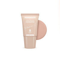 Mamaearth Glow Serum Foundation Gel Mini Tube With Vitamin C & Turmeric For 12Hr Long Stay, 18ml - 01 Ivory Glow, 2X Instant Glow, Luminous Finish For All Skin Type