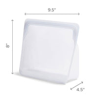 Stasher Platinum Silicone Food Grade Reusable Storage Bag, Green (Stand-Up Mega) | Reduce Single-Use Plastic | Cook, Store, Sous Vide, or Freeze | Leakproof, Dishwasher-Safe, Eco-friendly | 104 Oz