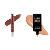 MARS Matte Super Stay Lipstick Lipstick for Women (2.6 gm) (12-SINFUL) BB Cream Lightweight Foundation | Blendable BB Cream for Women | Colour Correction for All Skin Types (30 ml) (Biscuit)