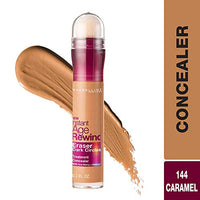 Maybelline New York Instant Age Rewind Full Natural Acne Prone Concealer, Caramel, 6Ml And Colossal Cushion Kajal, Black, 0.35G, 2 count