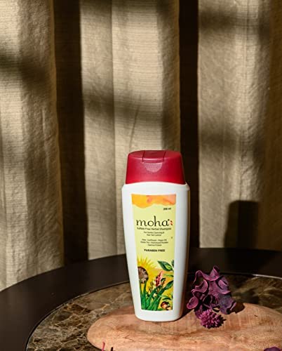 Moha: Sulfate-Free Herbal Hair Shampoo Gel, Mild Shampoo With Goodness of Proven Herbs For Gentle Hair Cleansing & Hair-Fall Control all hair types - 200ml (Pack of 1)