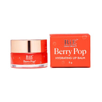 BiE Berry Pop Hydrating Lip Balm with Vitamin E, Jojoba Oil & Squalane | Smoothens, Plumps & Depigments | Tinted Strawberry Lip balm | 5g