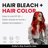2.Oh! Italian- Red Hair Color DIY Kit | Semi Permanent Hair Color + Hair Bleach for Hair Color | Hair Highlights for Women & Men | Hair Bleach with Plex & Argan oil| Lightening Kit