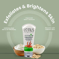 Lotus Herbals Whiteglow Gel Cream 60g, Nourishing Night Cream 60g, Oatmeal Scrub 100g, Set of 3