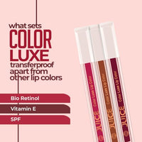 Juice Matte Luxe Lipstick - Vitamin E Enriched, Smudge-Free with Bio Retinol, Moisturizing Lock Technology, SPF 15, Long-Lasting (Pink Desire - M01)