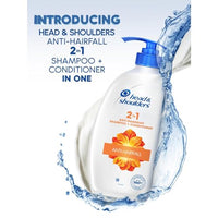 Head & Shoulders 2-In-1 Anti Hairfall, Anti Dandruff Shampoo + Conditioner For Women & Men (650 Ml) 2-In-1 Anti Hairfall, Anti Dandruff Shampoo + Conditioner For Women & Men, With Almond Milk (650 Ml)