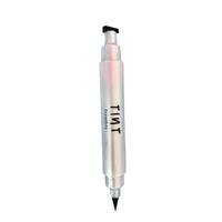 Tint Cosmetics 2 in 1 Double Headed Eyeliner, Pen and Winged Stamp For Wing Cat Eye, Smudge Proof and Waterproof, Long Lasting Precise Pen Liner Eye Makeup For Girl and Women (Black, 3.5ml)