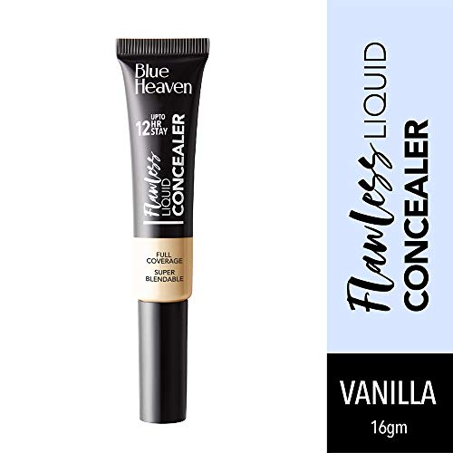 Blue Heaven Flawless Matte Liquid Cream Full Coverage Concealer For Normal Skin, 101, Vanilla, 17Ml, Pack Of 1