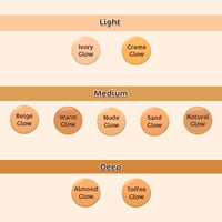 Mamaearth Glow Serum Foundation, Medium Coverage, Matte Finish, With Vitamin C & Turmeric For 12-Hour Long Stay- 06 Almond Glow - For All Skin Types - 30 Ml