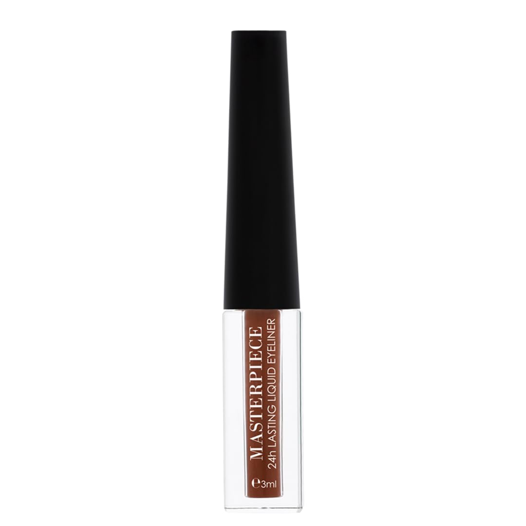 Million Colors Masterpiece Liquid Eyeliner | Metallic Waterproof Color Eyeliner | Quick Dry Smudge Proof | Long Lasting Eye Makeup | Mud Brown | 3 ml