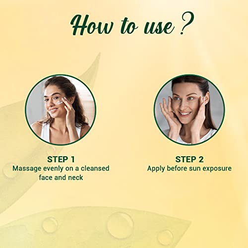 Biotique Morning Nectar Sun Protect Moisturizer SPF 30 UVA/UVB Sunscreen| Contains Wild Turmeric, Neem Leaves, & Morning Nectar | Visibly Flawless Skin | Suitable for All Skin Types | 120 ml