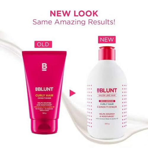 BBLUNT Curly Hair Shampoo & Conditioner Combo (300 ml + 250 g)