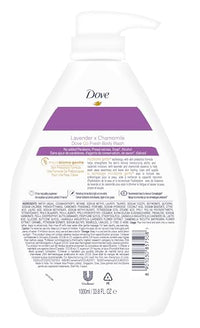 Dove Lavender & Chamomile Go Fresh Body Wash with Relaxing Floral Scent, 1L
