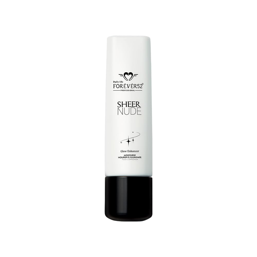 Daily Life Forever52 Sheer Nude Glow Enhancer | Enriched with Shea Butter and Vitamin E | Multitasking Strobe Cream to Achive a Radiant, Sun-kissed Glow (Pearl Vanilla-02, 40ml)