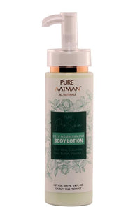 Pure Aatman Aloevera & Shea Butter Hydra Body Lotion 200 ml | 24 H Moisturization| Non Sticky Feel | With Goodness of Cucumber & Vitamin -E For Instant Hydration| For Men & Women