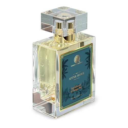 Forest Essentials After Shave Spray Sandalwood & Orange Peel for Men's  | Natural After Shave for Purifying & Refreshing Skin | 100 ml