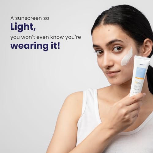 RE' EQUIL Ultra Matte Dry Touch Sunscreen | SPF 50 PA++++ | Water & Sweat Resistant | No White Cast, Non-Greasy & Non-Comedogenic | For All Skin Types | 50G