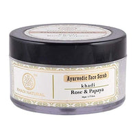 Khadi Natural Rose and Aloevera Face Massage Gel, 100g & Khadi Natural Rose and Papaya Face Scrub, 50g