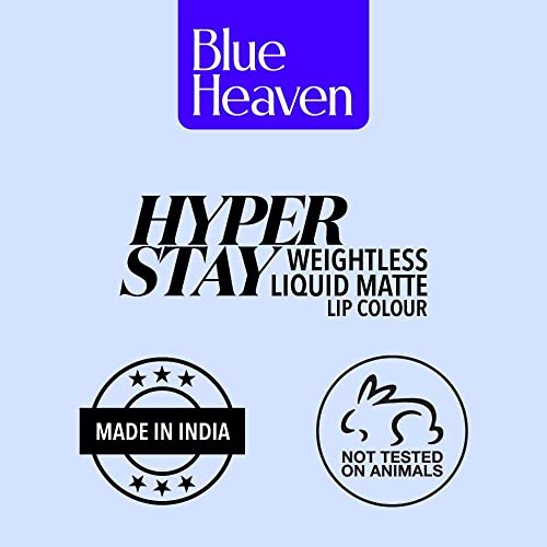 Blue Heaven Hyper Stay Weightless Liquid Matte Lipstick | Long-lasting & Smudge Proof | Non-Transfer Matte Lipstick for Women | Blush Pink-29 | 6ml