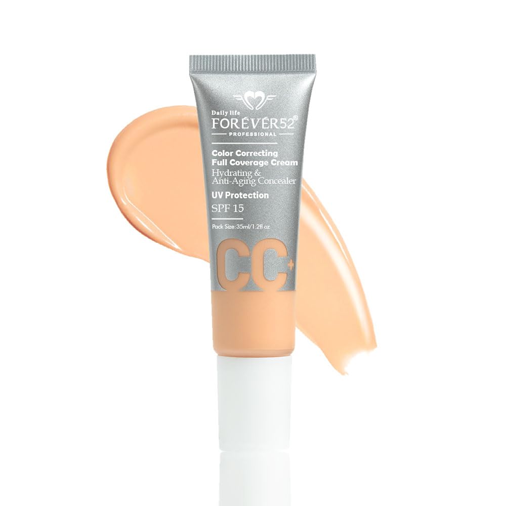 Forever52 Daily Life Color Correcting Full Coverage CC Cream for Normal Skin | Conceals Dark Spots and Blemishes (Truffle-003)