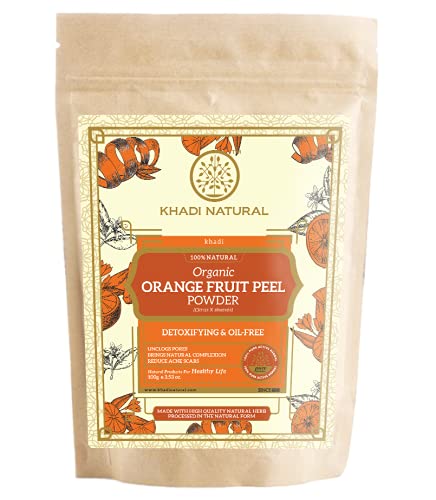 KHADI NATURAL Orange Fruit Peel Organic Powder Pack of 2 (2x100gm) 200gm