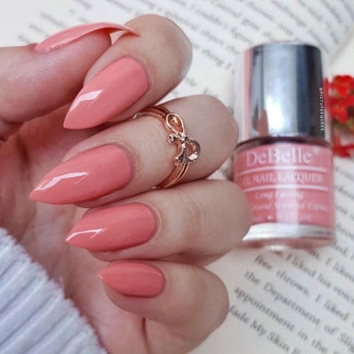 DeBelle Glossy Finish Gel Nail Polish De Carnation (Blush Pink Nail Paint), 8 ml