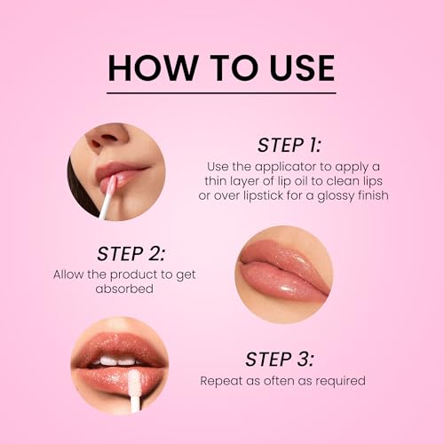 Shopaarel So Obsessed Lip Oil, Ultra-Glossy, Long-Lasting Comfort, Nourishment and Hydration, Lip Gloss, Fuller & Plump Lips, Lightweight, Non-sticky- 8 gm, Juicy