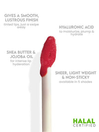 STARSTRUCK BY SUNNY LEONE Glossy Lip Tint For Women, Sassy Red | Glossy Lipstick, Non Sticky, Hydrating, Light Weight & Long Lasting | With Jojoba Oil & Shea Butter