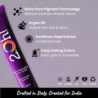 2.Oh! Italian- Steel Grey Hair Color For Women & Men | Ammonia-Free DIY Semi Permanent Hair Color | Enriched with Argan Oil | Lasts upto 5-6 Washes (Pack of 2)