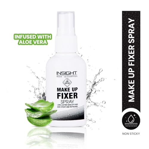 Insight Cosmetics Makeup Fixer Spray | Light Weight, Quick Dry Ma,Insight Long Wear Color Rich Lip Gloss |Highly Pigmented|Glossy T,INSIGHT Cosmetics Lip and Cheek Tint|Enriched With Vitamin E | Ma