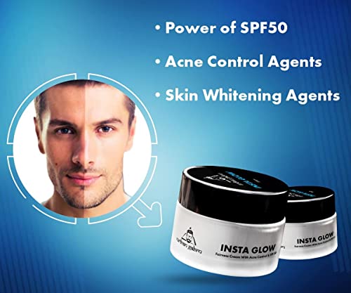 Urbangabru Hair Volumizing Powder 10 GM & Insta Glow Face Cream 50 GM - Men's Grooming Combo Kit