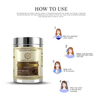 Khadi Natural Nut Brown Hair Color | Herbal & Chemical-Free | Covers Gray Hair Naturally | Enriched with Organic Ingredients | Provides Healthy-Looking Hair | 150g