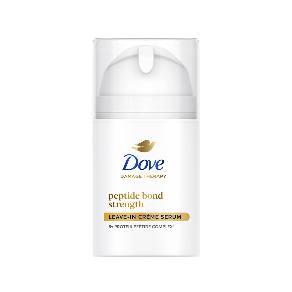 Dove Peptide Bond Strength Leave-in Crème Serum 52 ml |Enriched with 5% PROTEIN PEPTIDE Complex| Lightweight Texutre | Continuous Damage repair