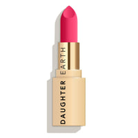 DAUGHTER EARTH Original Pink Lipstick | Vegan Plant Based Highly Pigmented Natural Lightweight Non Drying Lip Color | Long Lasting Phytonutrient Lipstick With Vit E & Bakuchiol | UV Protection | 4g