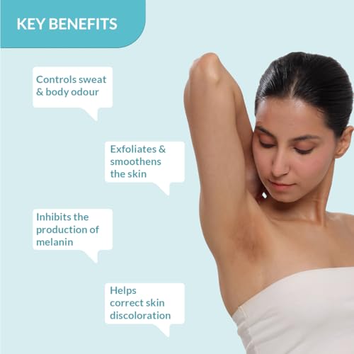 Fixderma Nigrifix Underarm Roll on with 6% AHA, Lactic Acid & 1% Mandelic Acid & Kojic Acid | Brightens Skin & Exfoliates Underarm | For All Skin Type, Men & Women - 60ml