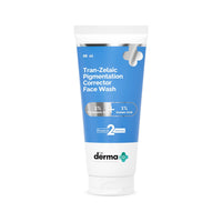 The Derma Co Tran-Zelaic Pigmentation Corrector Face Wash |With 1% Tranexamic acid and 1% Azelaic acid| Treats Hyperpigmentation and Unclogs Pores|All skin types |Power of 2 Actives-80ml