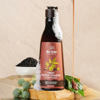 Nat Habit Castor Black Seed Shampoo and Conditioner Combo for Men Manageable Hair, Men's Revital with Castor