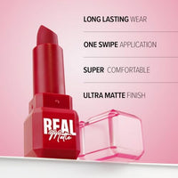 Mila Beauté Real Matte Lipstick | Enriched With Rosehip Extract | Ultra Matte Finish & Long Lasting I Single Swipe, Lightweight & Comfortable - 11-ORCHID PINK