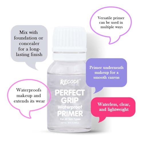 Recode Studio Perfect Grip Waterproof Primer for All Skin Types, 12 ml