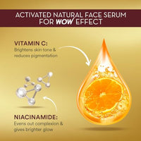 WOW Skin Science Brightening 20% Vitamin C Face Serum | Boost Collagen and Elastin for Anti aging, Skin Repair | For Dark Circles, Fine Lines | Glowing Skin | Hydrates | 30 ml