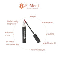 FeMent Clean Beauty Matte Liquid Lipstick For Women - VIBE, Highly Pigmented, Long Lasting, TransferProof, Lip Makeup, Smudge Proof - 6.5 ML