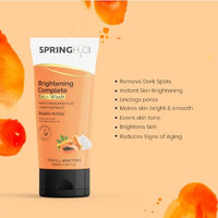 Spring H2O Rice Water & Brightening Face Wash Combo Pack of 2 (100ml X 2) – Minimize Pores, Reduce Dark Spots & Brighten Skin