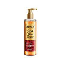 Streax Glossy Serum Shine Shampoo for Frizzy and Dry Hair | Paraben-Free Hair Shampoo with Silicon Actives | Controls Frizz, for Smooth & Shiny Hair, 240 ml