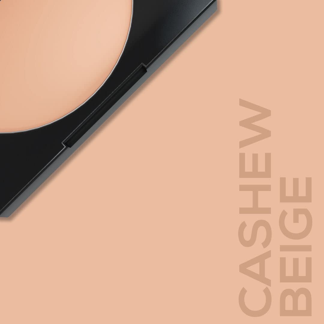 RENEE Face Base Compact Powder Cashew Beige 9gm, Enriched With Hyaluronic Acid & Vitamin E, Long - Lasting, Easy Blend, Matte Finish, for All Skin Types