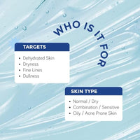 Moody 7D Hydro Burst Oil-Free Water Gel Face Moisturizer with Hyaluronic Acid, Ceramides & Peptides for 100HR Hydration | Skin Barrier Repair Cream For All Skin Types | Men & Women, 50 ml