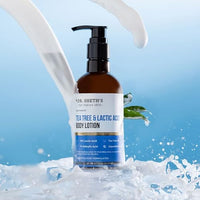 Dr. Sheth's Tea Tree & Lactic Acid Body Lotion With 1% Salicylic Acid | Ph Balancing Moisturizer | Helps To Reduce Body Acne & Uneven Skin Tone | For Men & Women | 200 ml