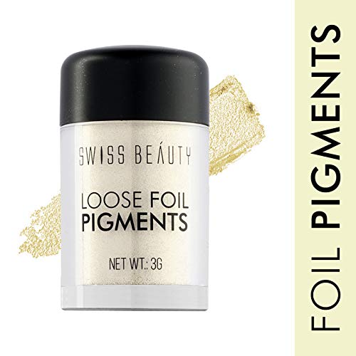 Swiss Beauty Loose Foil Pigments Eyeshadow, Eye Makeup, Shade-01, 3G